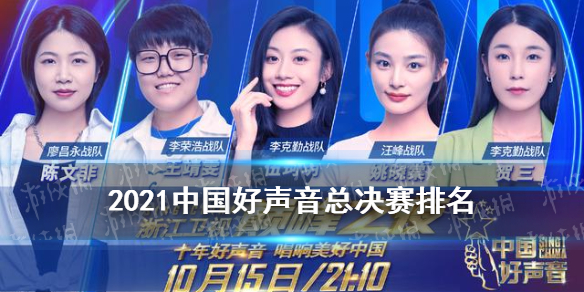 中國(guó)好聲音2021總決賽排名 2021中國(guó)好聲音總決賽排名