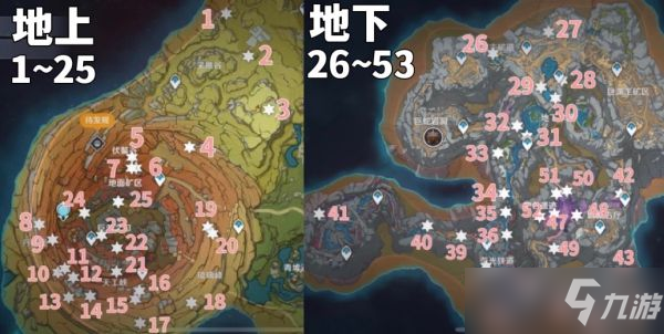《原神》2.6版層巖巨淵摩拉箱子位置標(biāo)注