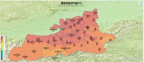西安經(jīng)歷了1951年以來最熱的6月:20天超過35度