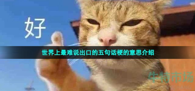 世界上最難說出口的五句話梗的意思介紹