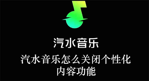 汽水音樂(lè)怎么關(guān)閉個(gè)性化內(nèi)容功能