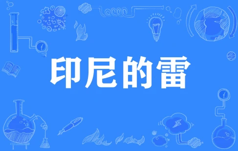 網(wǎng)絡(luò)用語(yǔ)印尼的雷是什么梗