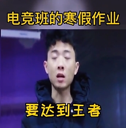 網(wǎng)絡(luò)用語電競班的寒假作業(yè)是什么梗