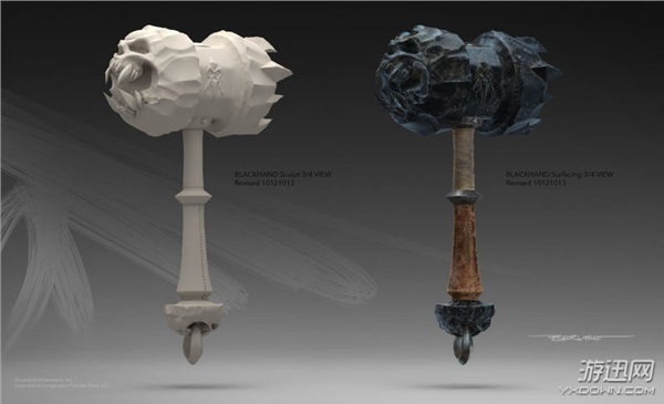 《魔獸》電影武器設(shè)計(jì)圖曝光 給暴雪的美工大大跪了!