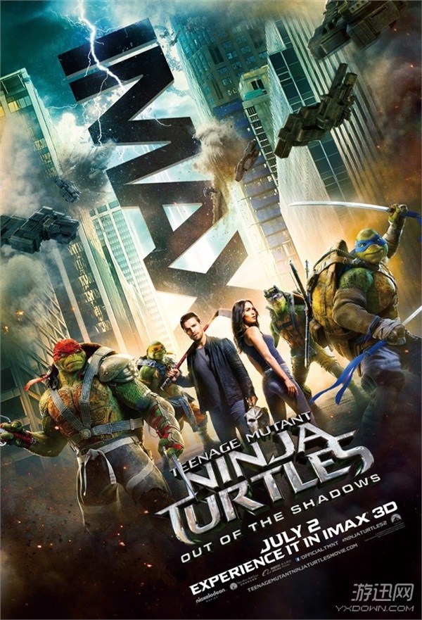 《忍者神龜2》今日上映 國(guó)內(nèi)實(shí)時(shí)票房已達(dá)4800萬(wàn)