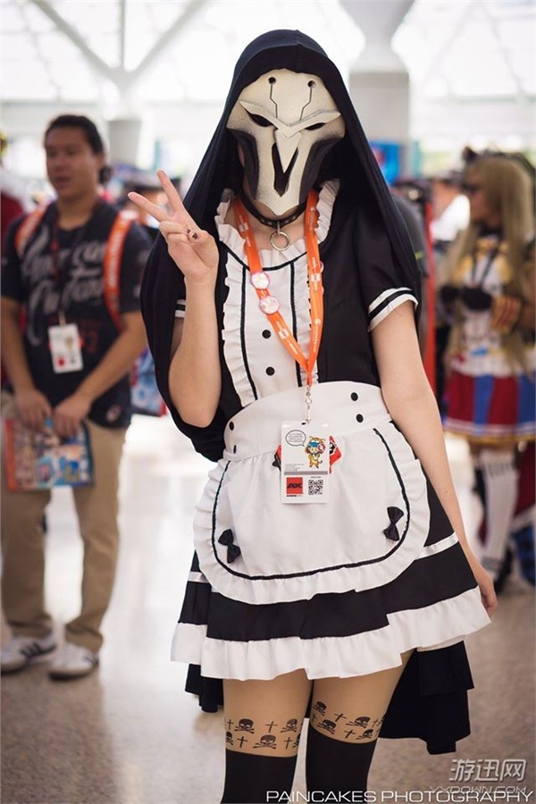 《守望先鋒》Anime Expo動漫展COS賞 死神也穿女仆裝 《守望先鋒》Anime Expo動漫展COS賞 死神也穿女仆裝