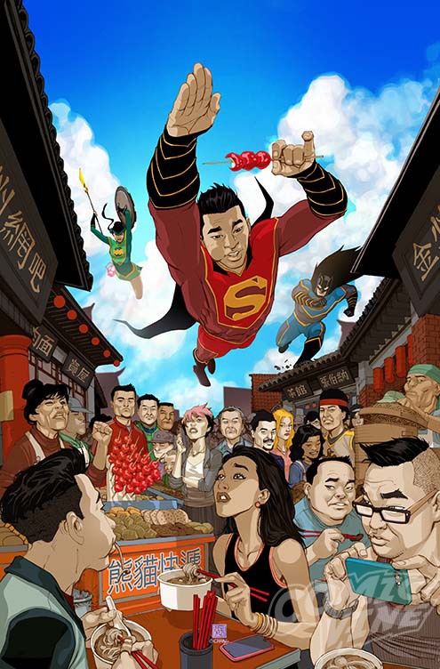 DC中國三巨頭聚首:中國老爺、中國超人、中國神奇女俠 DC中國三巨頭聚首:中國老爺、中國超人、中國神奇女俠