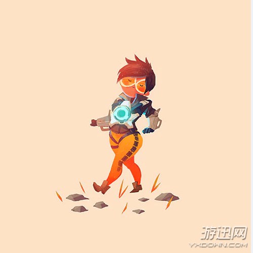 《守望先鋒》頗具個(gè)性角色同人圖欣賞 閃光十分呆萌