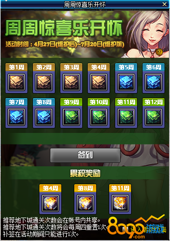 dnf2017簽到奔跑活動(dòng)哪周簽到得史詩(shī)罐子