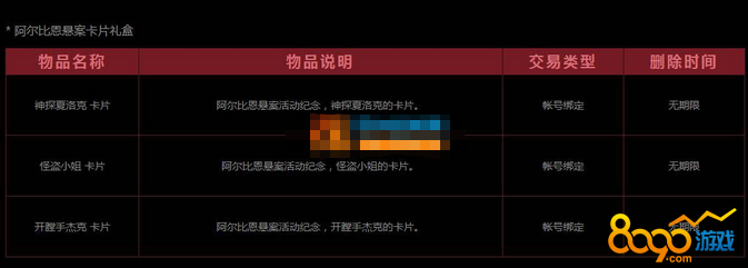 dnf神探夏洛克卡片有什么用