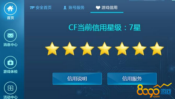 cf游戲信用星級怎么看